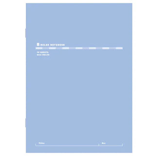 Slim Notebook B5 (Ruled) Light Blue 16 Sheets