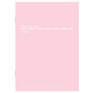 Slim Notebook B5 (Ruled) Pink 16 Sheets