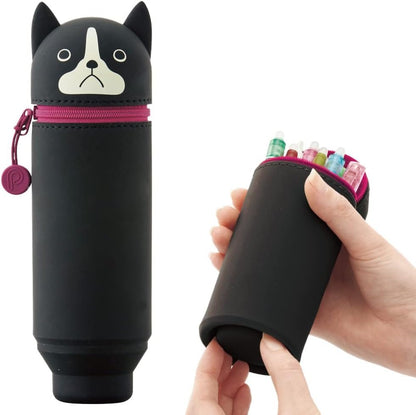 Lihit Lab Punilabo - Standing Pen Case - Boston Terrier (Pen holder)