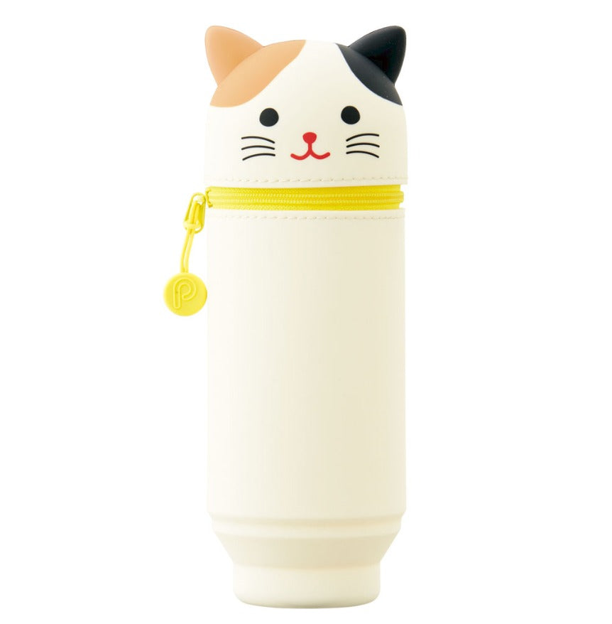 Lihit Lab Punilabo - Standing Pen Case - Calico Cat (Pen holder)