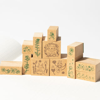 Totoro floral and plant stamps  – Shibuya Stationery