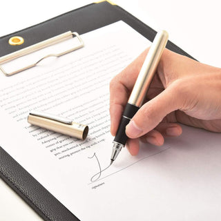 Tombow Zoom 505 Rollerball Pen writing example on paper – Shibuya Stationery