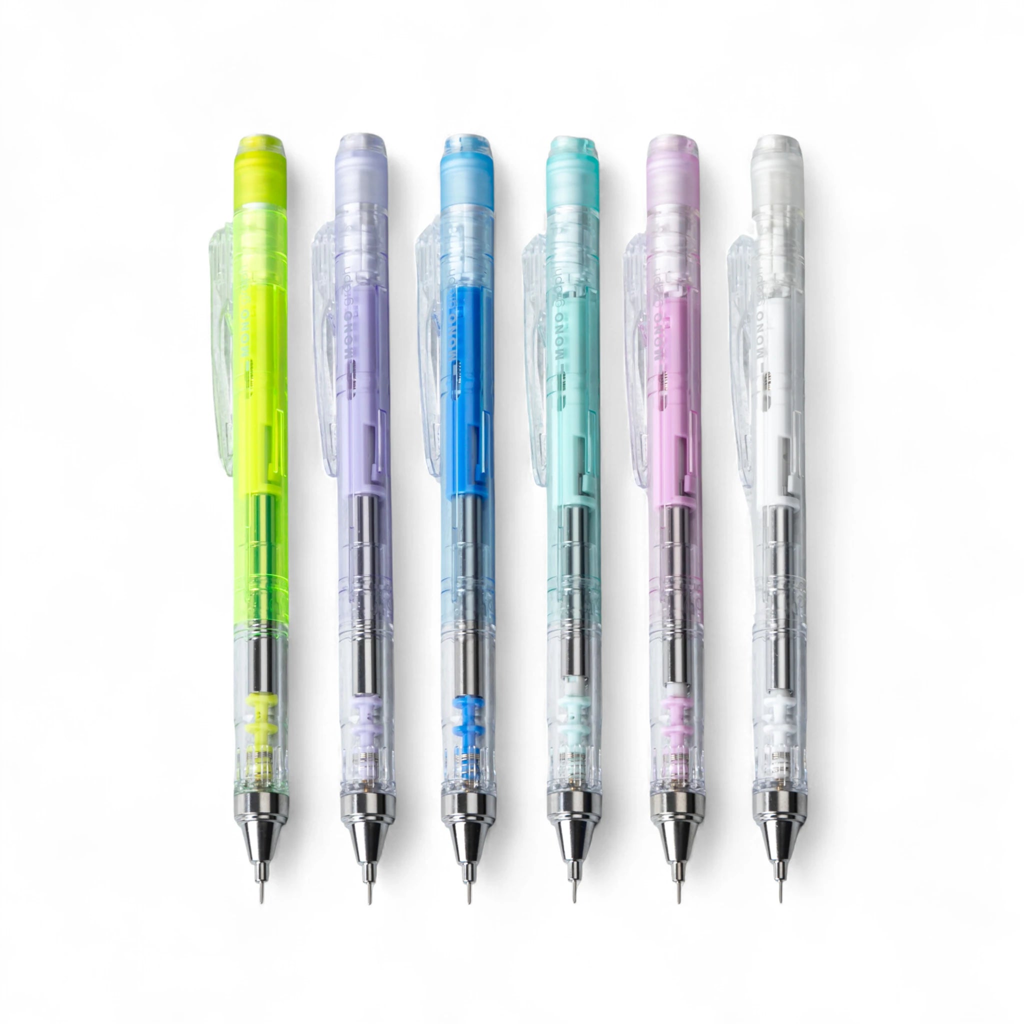 筆記具 monograph Tombow Monograph Clear Mechanical Pencils - All Colors Set