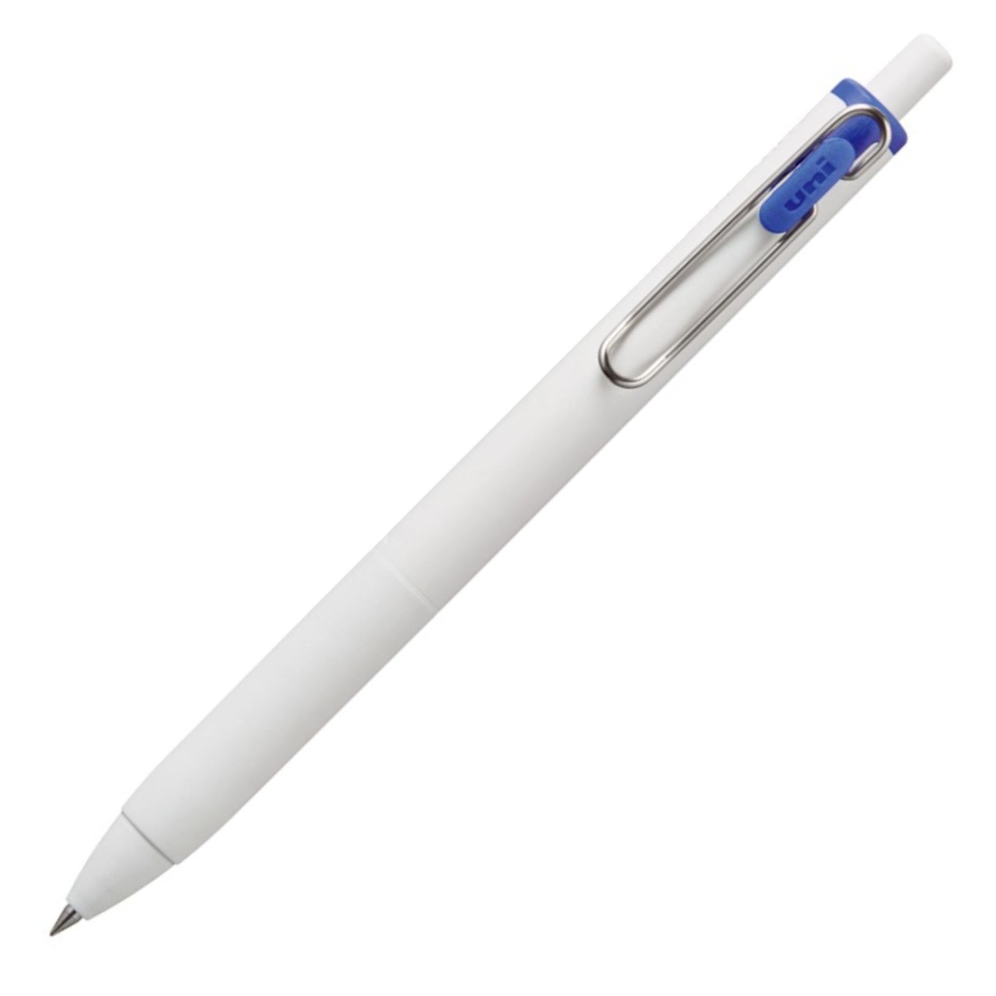 Mitsubishi Pencil Uniball One Blue Ink Gel Ballpoint Pen - White Shaft - 0.38mm