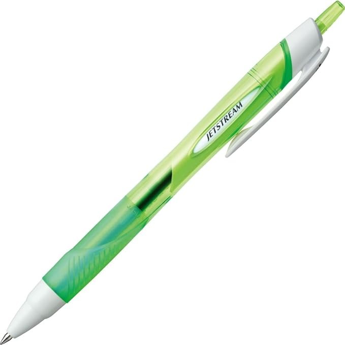 Mitsubishi Pencil Uni Jetstream Black Ink Ballpoint Pen - Green Shaft - 0.7mm