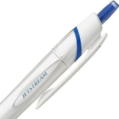 Mitsubishi Pencil Uni Jetstream Blue Ink Ballpoint Pen - White Shaft - 0.5mm