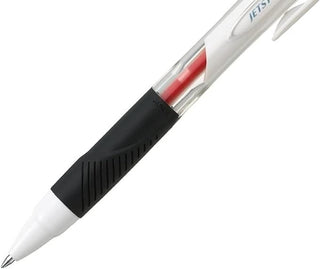 Uni Jetstream Red Ink Ballpoint Pen - White - 0.5mm