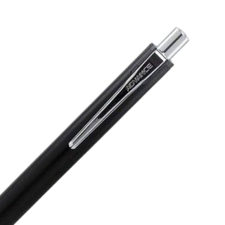 Uni Kuru Toga Advance Mechanical Pencil 0.5 Black side view showing clip and barrel details – Shibuya Stationery