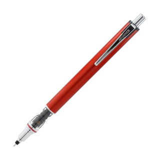 Uni Kuru Toga Advance Mechanical Pencil 0.5 Red full view – Shibuya Stationery