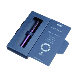Uni Kuru Toga Dive Mechanical Pencil 0.5 Aurora Purple in box packaging – Shibuya Stationery