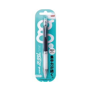 Uni alpha-gel slim Mechanical Pencil - Pure Black - 0.5mm - Soft Grip