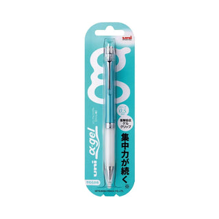 Uni alpha-gel slim Mechanical Pencil - Turquoise Blue - 0.5mm - Soft Grip