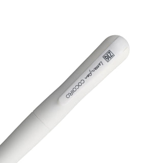 ZIG Letter Pen COCOIRO White cap close-up – Shibuya Stationery