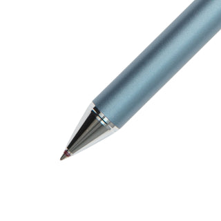 Zebra Sharbo Nu Multi Pen 0.7 - Blue Gray pen tip close-up - Shibuya Stationery