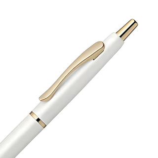 Zebra Filare ef Emulsion Ballpoint Pen 0.5 White back end detail – Shibuya Stationery