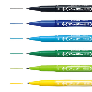 Mackee Extra-Fine 12-Color Set C additional 6 tip colors shown – Shibuya Stationery