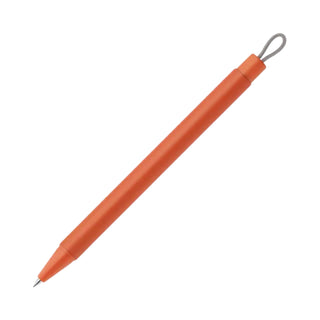 Zebra Pitan Ballpoint Pen Holder for Notebooks 0.5 Orange ballpoint pen full view – Shibuya Stationery