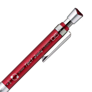 Barrel of Zebra Tect 2-Way Mechanical Pencil 0.5 Red - Shibuya Stationery