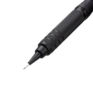 Zebra Tect 2-Way RO Mechanical Pencil 0.5 knurled metal grip and seamless lower barrel detail – Shibuya Stationery
