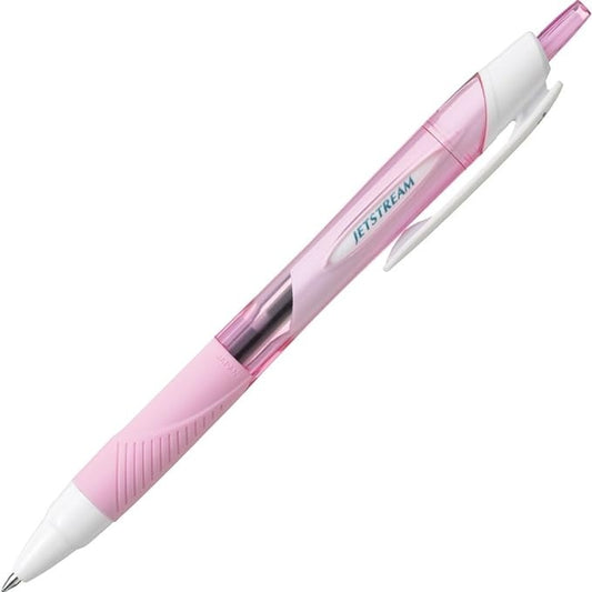 Mitsubishi Pencil Uni Jetstream Black Ink Ballpoint Pen - Light Pink Shaft - 0.5mm