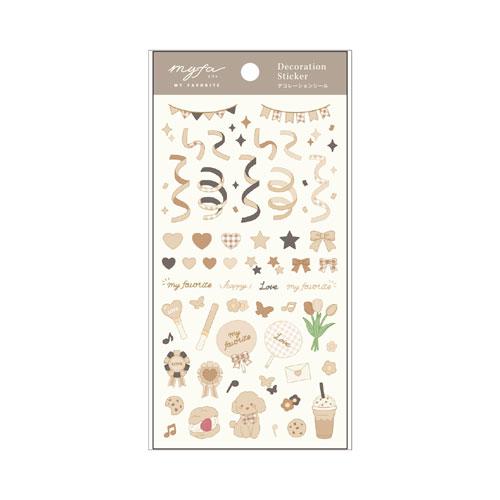 Lihit Lab myfa decorative Stickers - Chiffon Beige