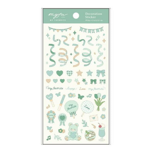 Lihit Lab myfa decorative Stickers - Mint Green