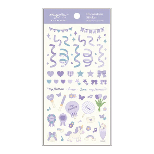 Lihit Lab myfa decorative Stickers - Lilac Purple