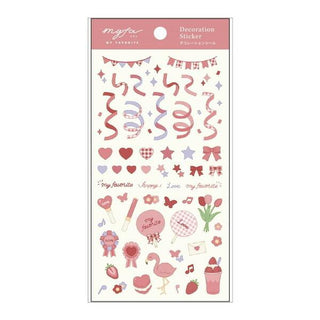 myfa decorative Stickers - Coral Red